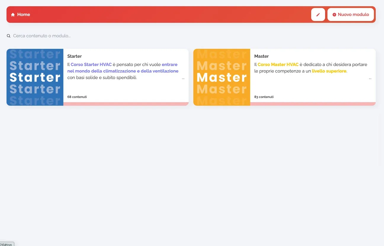 I percorsi Starter e Master nella piattaforma HVAC Academy