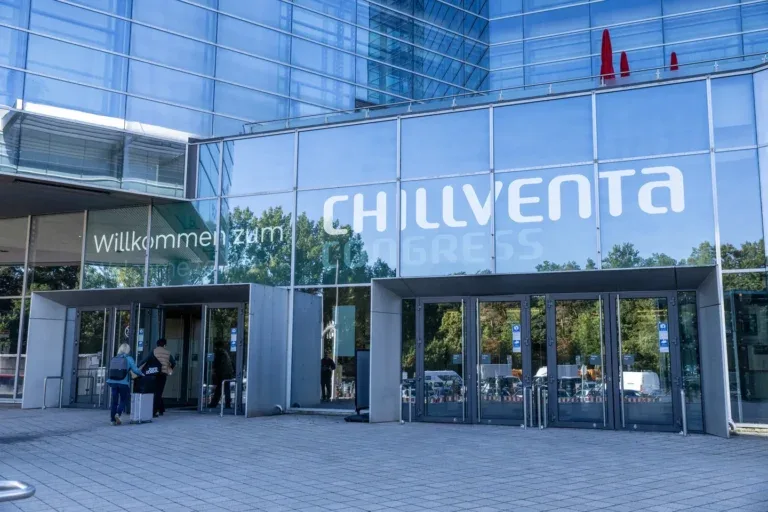 Ingresso del congresso Chillventa 2026 a Norimberga con l’insegna della manifestazione